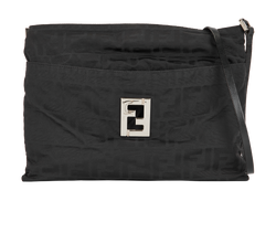 Zucca Shoulder Bag, Canvas, Black, 15998991, 2*